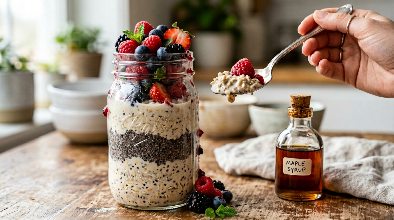Overnight Oats with Berries