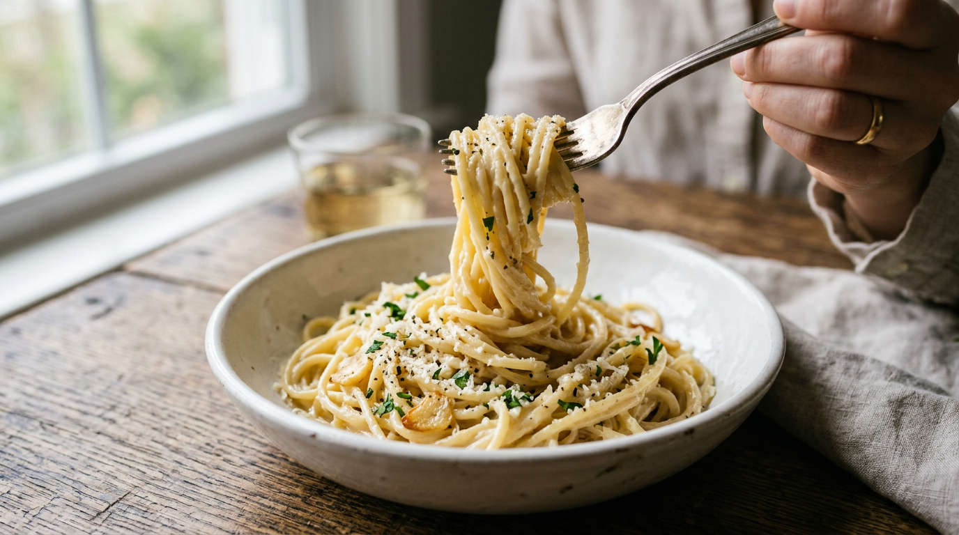 15-Minute Garlic Butter Pasta