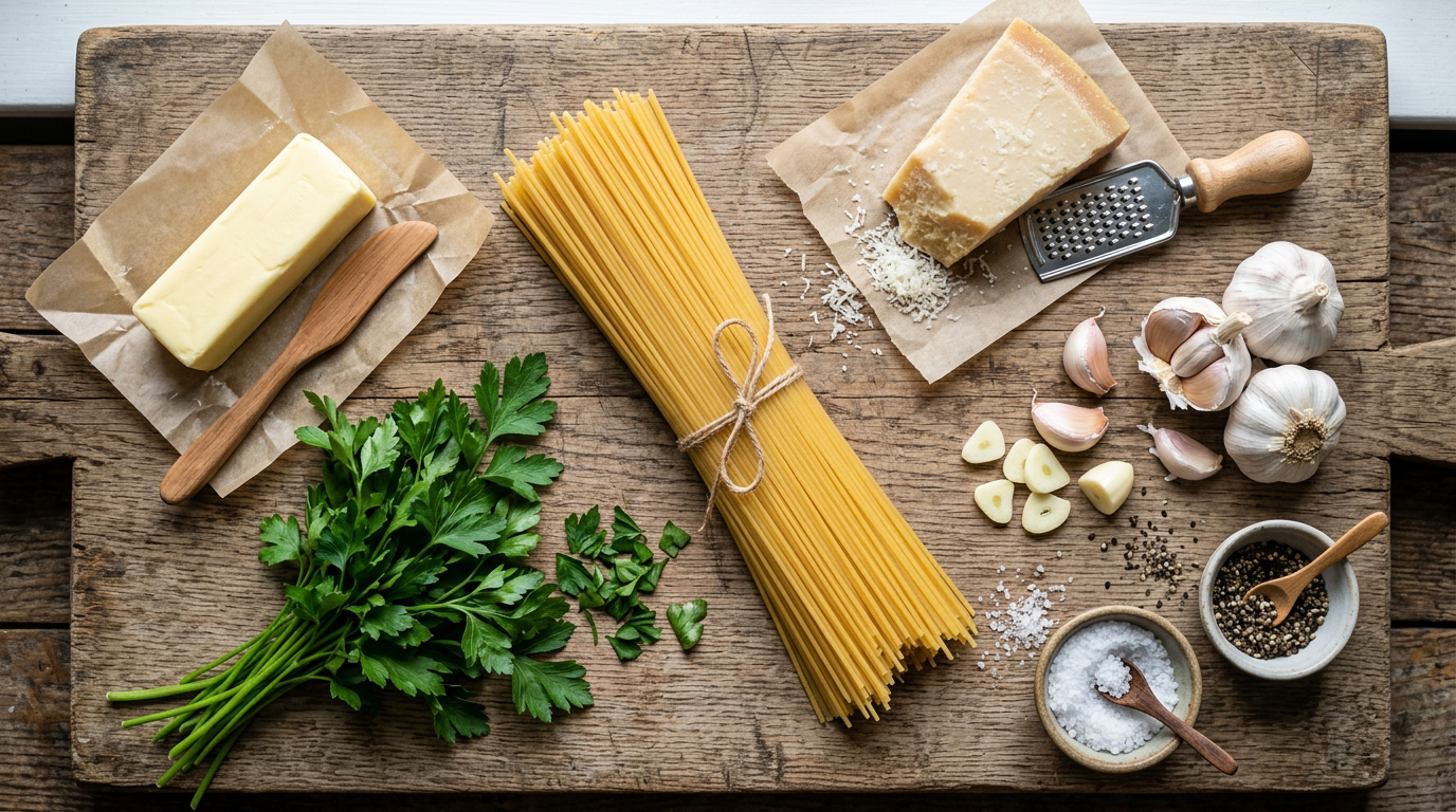15-Minute Garlic Butter Pasta